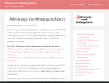 Tablet Screenshot of aktivierungs-vermittlungsgutschein.de